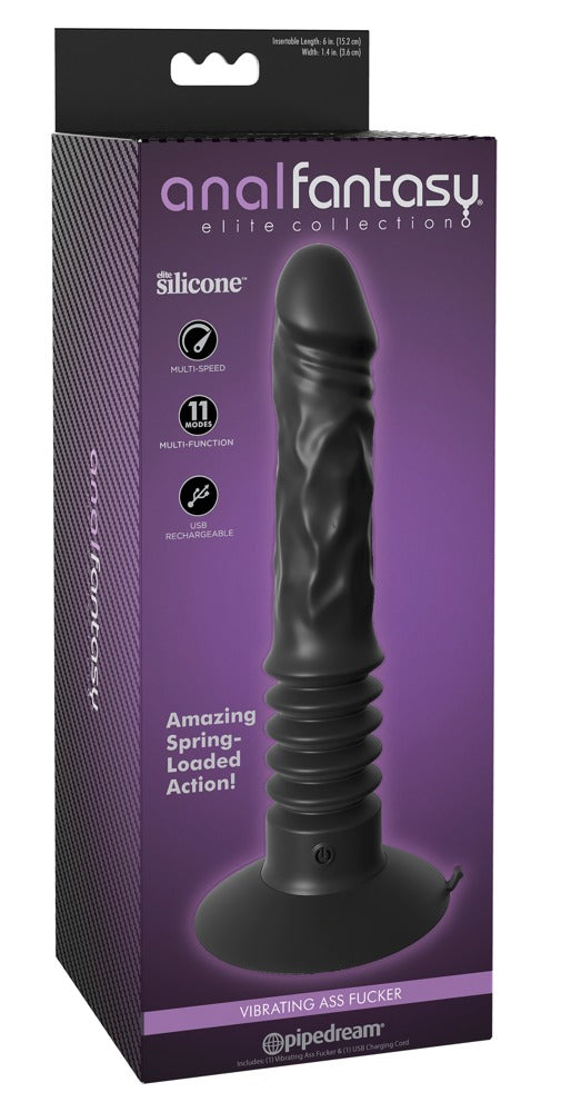 Anal Fantasy Elite Vibrating Ass Fucker in Schwarz in der Originalverpackung