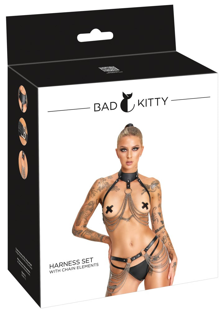 Produktverpackung des Bad Kitty Harness-Sets