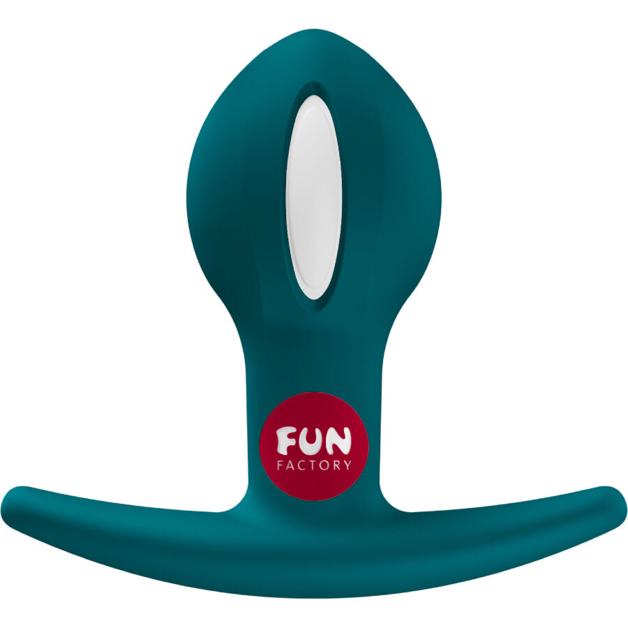FUN FACTORY B BALL UNO Analplug in Petrol mit ovaler Form und breiter Sicherheitsbasis