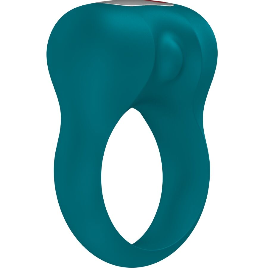 FUN FACTORY STEADY vibrierender Penisring in Grün – Rückansicht mit elastischer Ringöffnung und kompakter ergonomischer Form