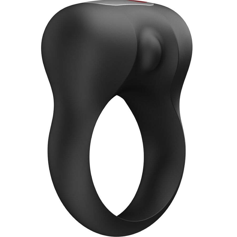 FUN FACTORY STEADY vibrierender Penisring in Schwarz – Rückansicht mit elastischer Ringöffnung und kompakter ergonomischer Form