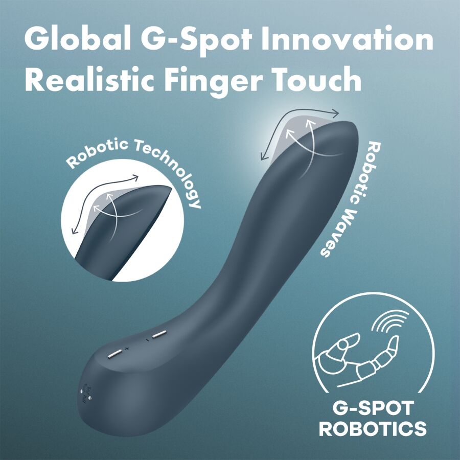 G-SPOT WAVE 4 12 VIBRATIONSPROGRAMM VIBRATOR DUNKELGRAU - Produktansicht 6