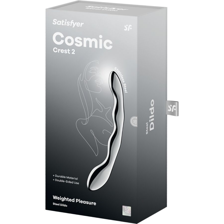 COSMIC CREST 2 DOPPELDILDO AUS EDELSTAHL - Produktansicht 5