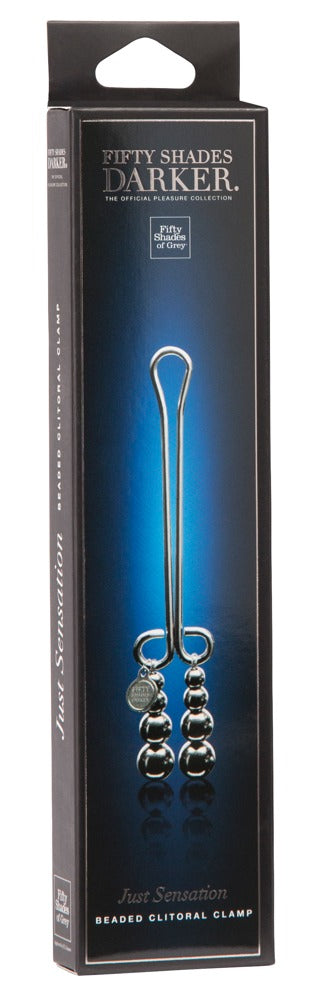 Originalverpackung der Just Sensation Klitorisklemme im schlanken Design