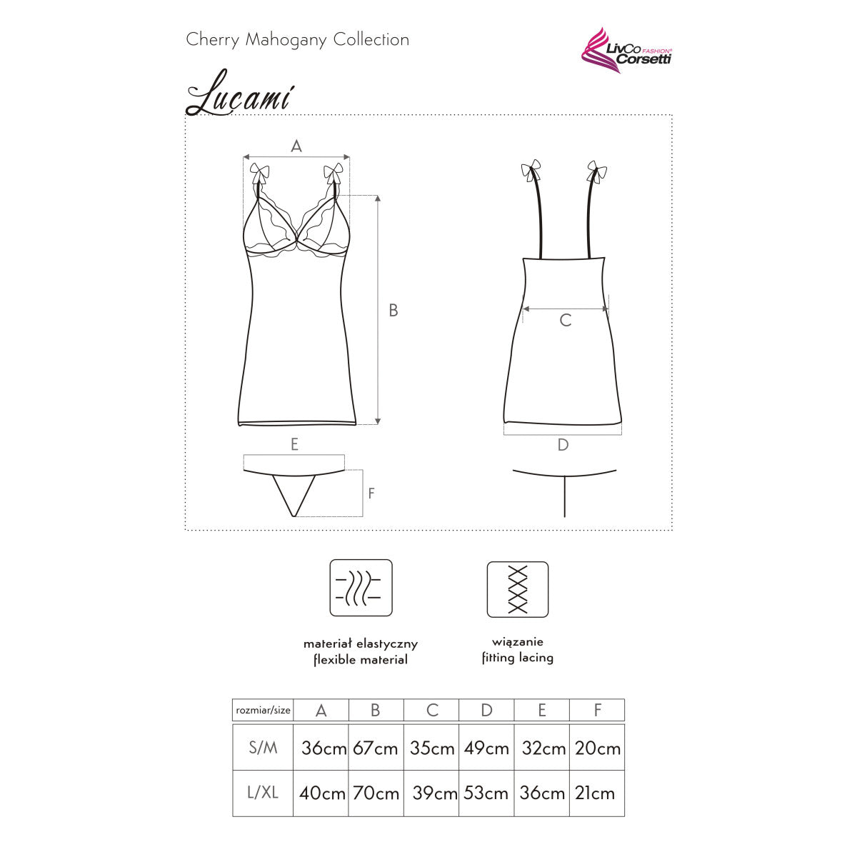 LivCo Corsetti Fashion LC Lucami chemise purple - Produktansicht 5