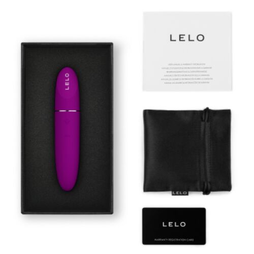 LELO MIA 3 Mini Vibrator mit Zubehör in luxuriöser schwarzer Verpackung