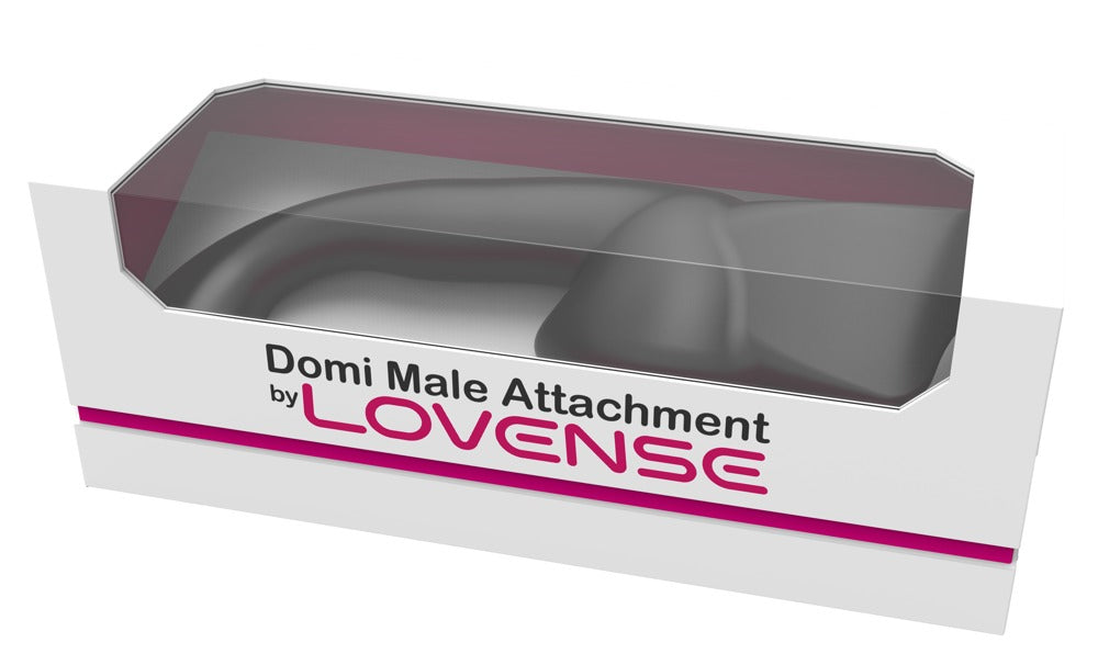 Originalverpackung des Lovense Domi Male Attachment Zubehörs für den Lovense Domi Massager.