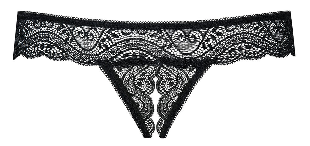 Rückansicht des Obsessive Rio Riostrings mit offener Gestaltung über dem Po