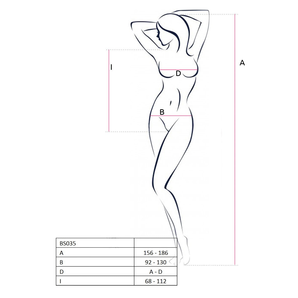 Passion PE Bodystocking BS035 schwarz - Produktansicht 3