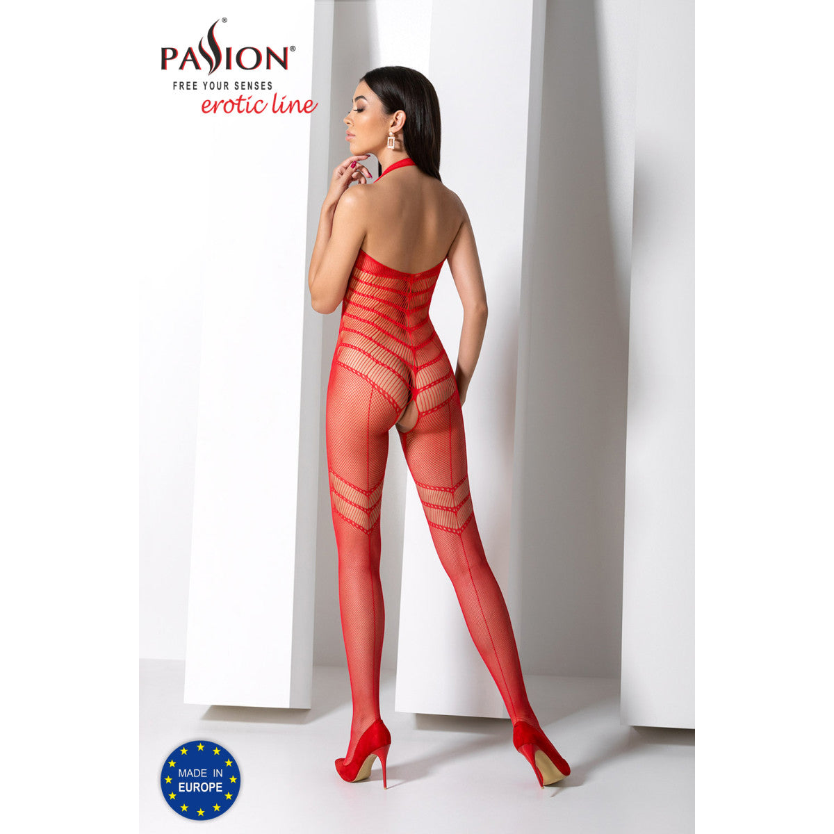 Passion PE BS100 Bodystocking red - Produktansicht 10