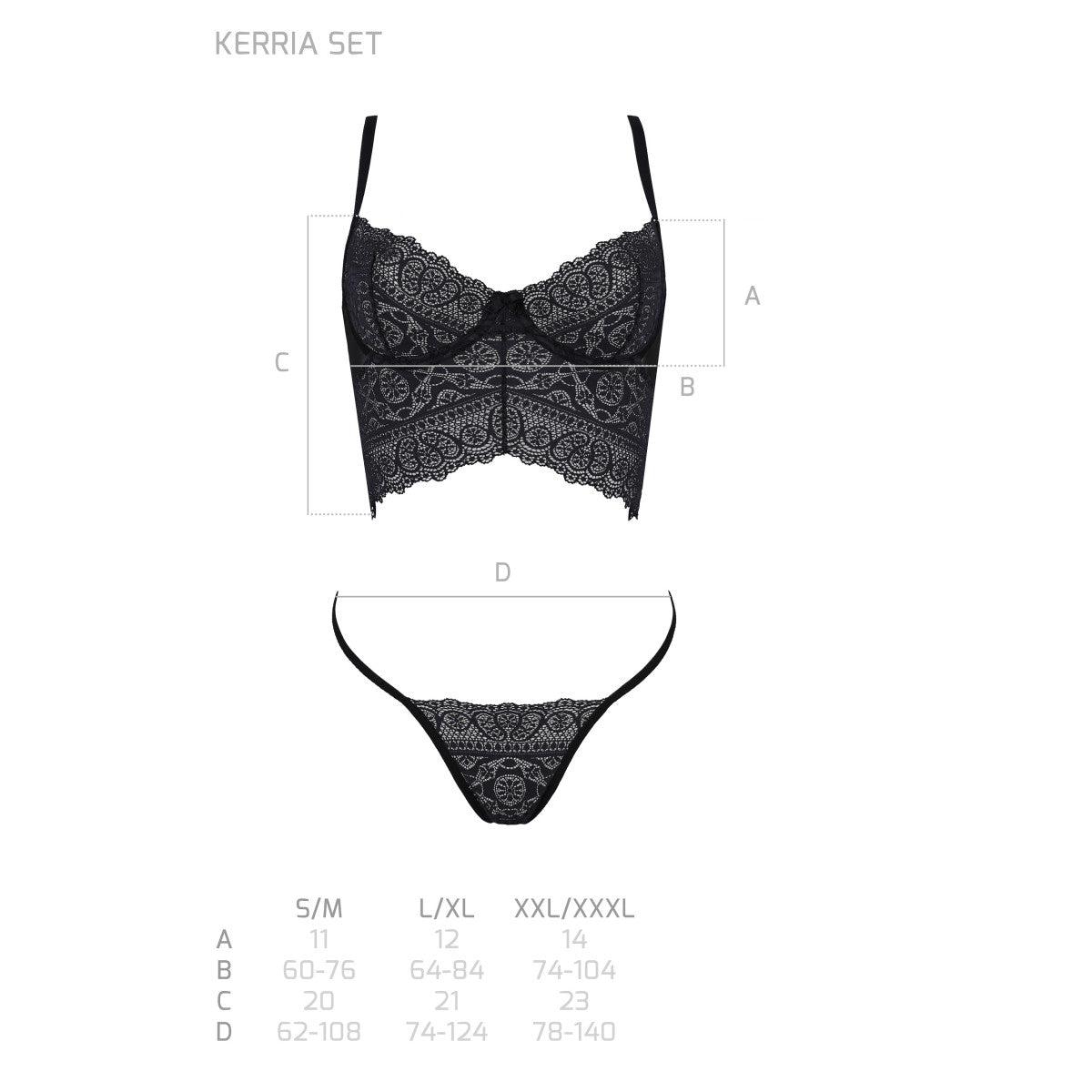 Passion PE ECO Kerria 2pcs set black - Produktansicht 7
