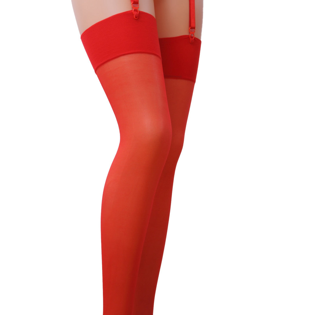 Passion PE ST001 Strapsstrümpfe rot 17den - Produktansicht 1