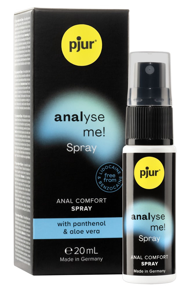 pjur analyse me Anal Comfort Spray 20 ml mit Aloe Vera und Panthenol für sanfte Intimpflege