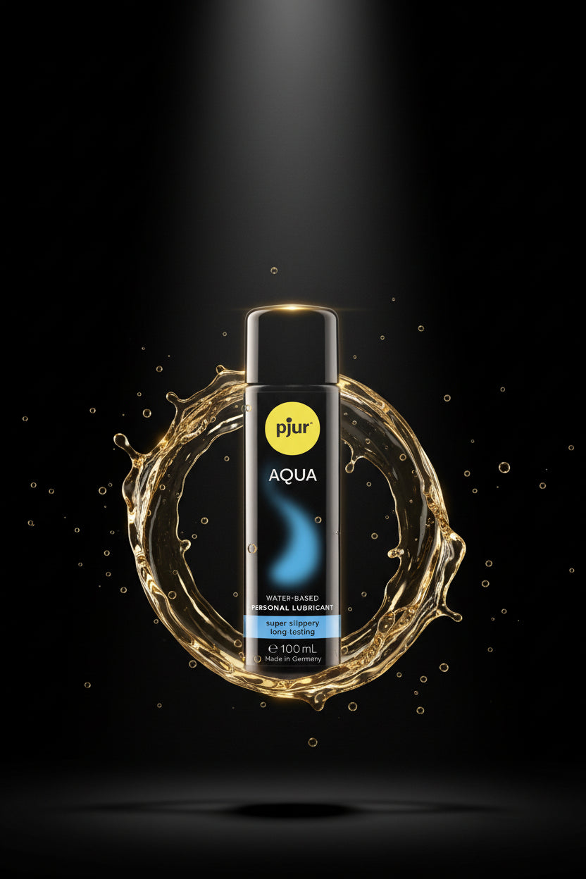 pjur AQUA wasserbasiertes Gleitgel 100 ml – seidiges Hautgefühl und latexkondomsicher
