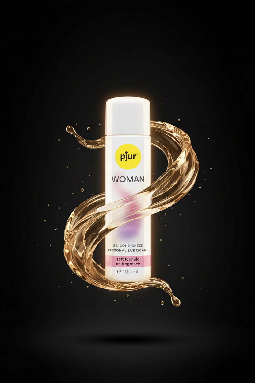pjur WOMAN silikonbasiertes Gleitgel für empfindliche Haut 100 ml, sanfte Formel ohne Duftstoffe