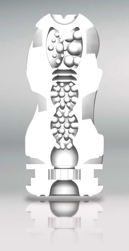 Verpackung des Tenga Air Tech Silber Masturbators in minimalistischem, diskretem Design
