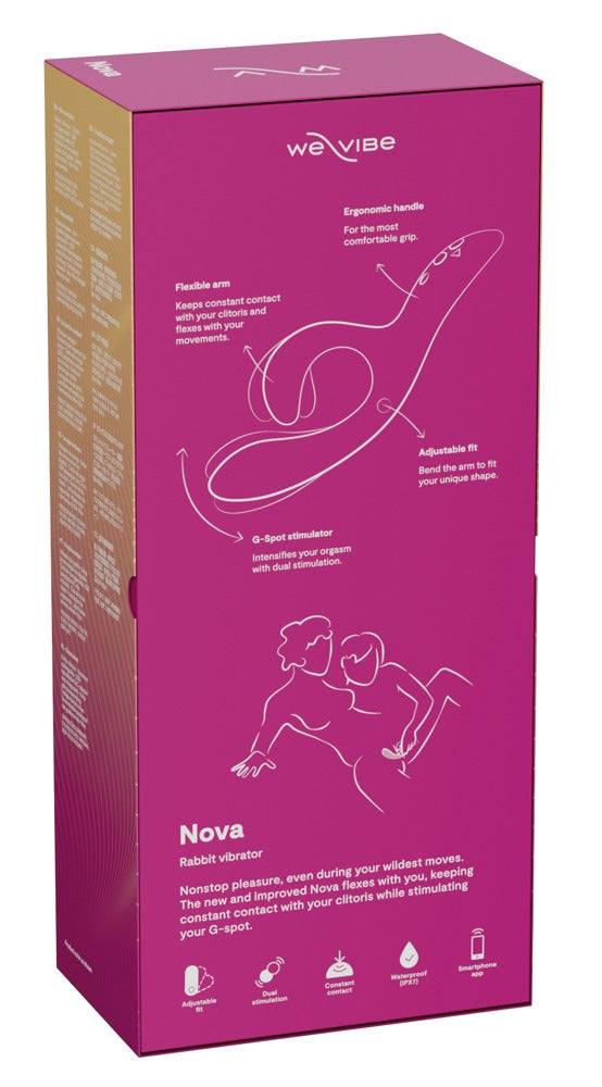 Rückseite der Verpackung des pinken We-Vibe Nova 2