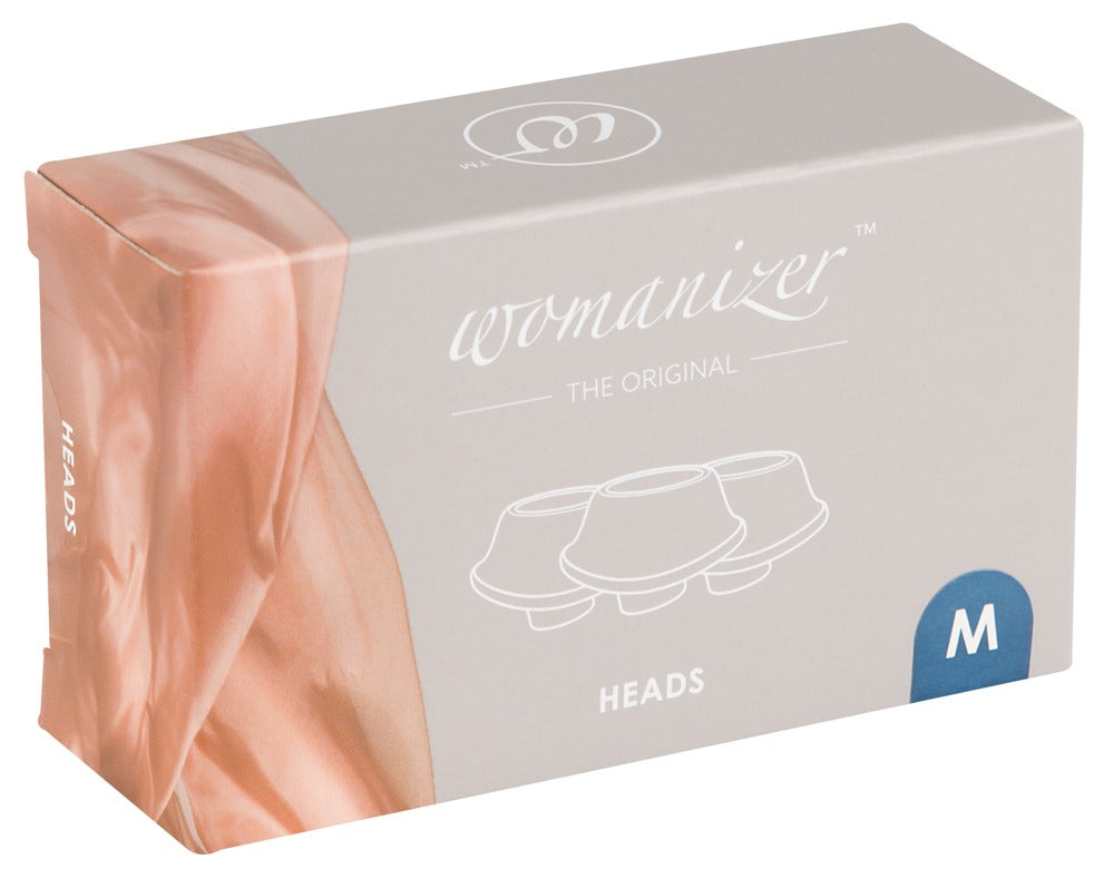 Womanizer Heads Blueberry 3er Ersatzkappen Verpackung Perspektivansicht