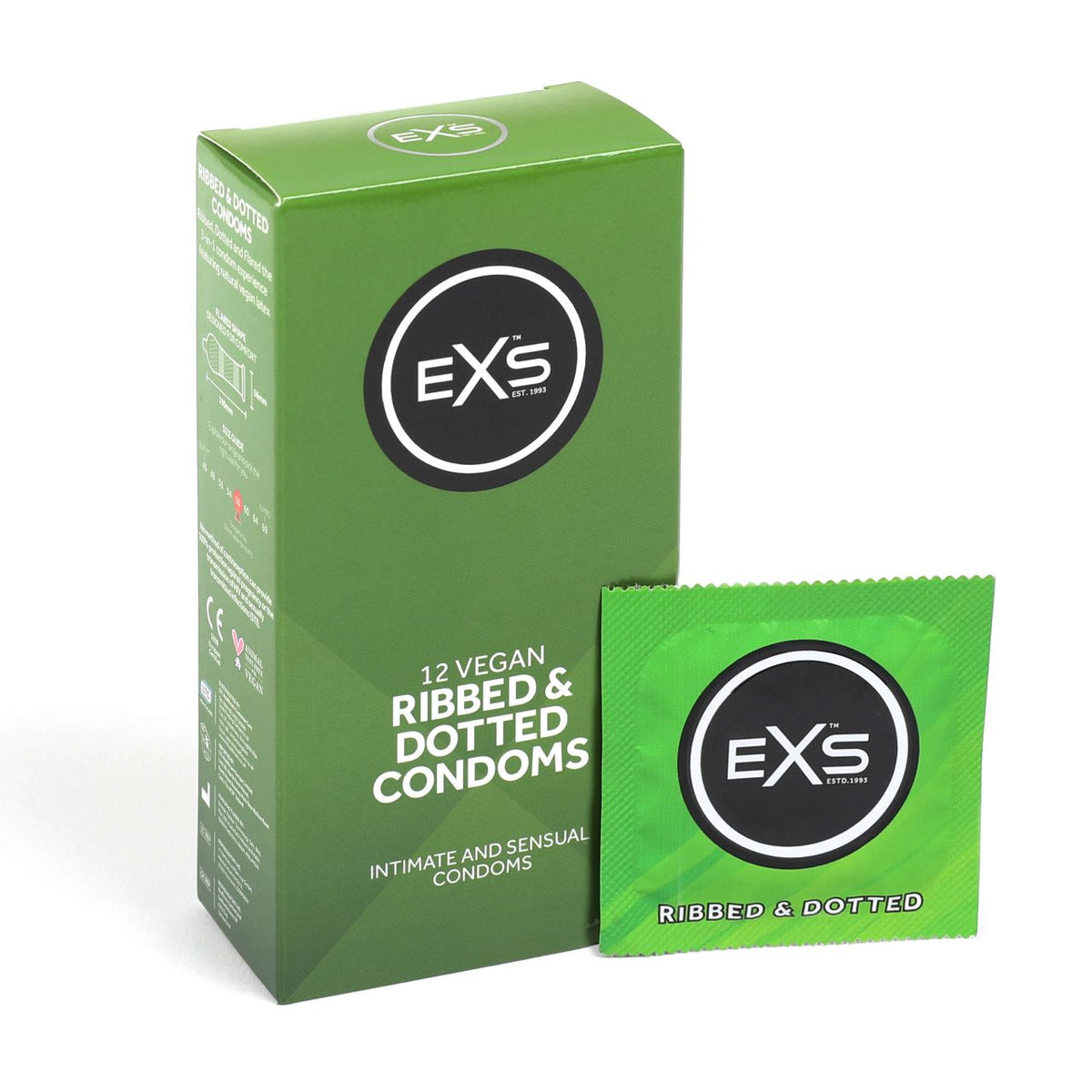 EXS Ribbed & dotted condoms ( pcs) - Produktansicht 2