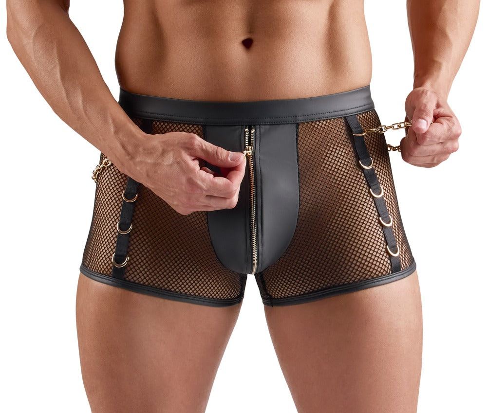 Svenjoyment Netz-Pants mit Wetlook - Produktansicht 2