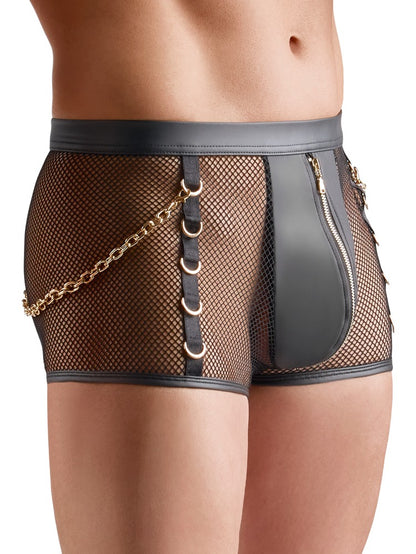 Svenjoyment Netz-Pants mit Wetlook - Produktansicht 3
