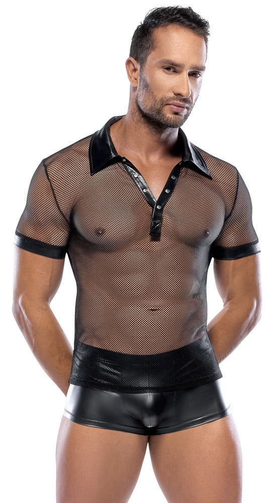 Svenjoyment Polo-Shirt Netz & Wetlook - Produktansicht 3