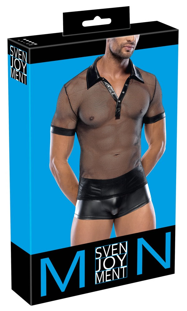 Svenjoyment Polo-Shirt Netz & Wetlook - Produktansicht 8
