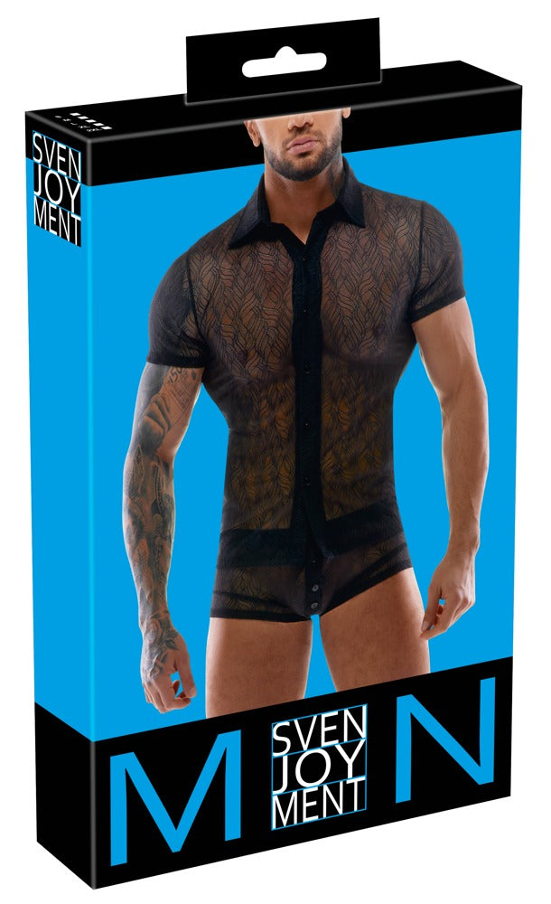 Svenjoyment Spitzen-Hemd schwarz - Produktansicht 6
