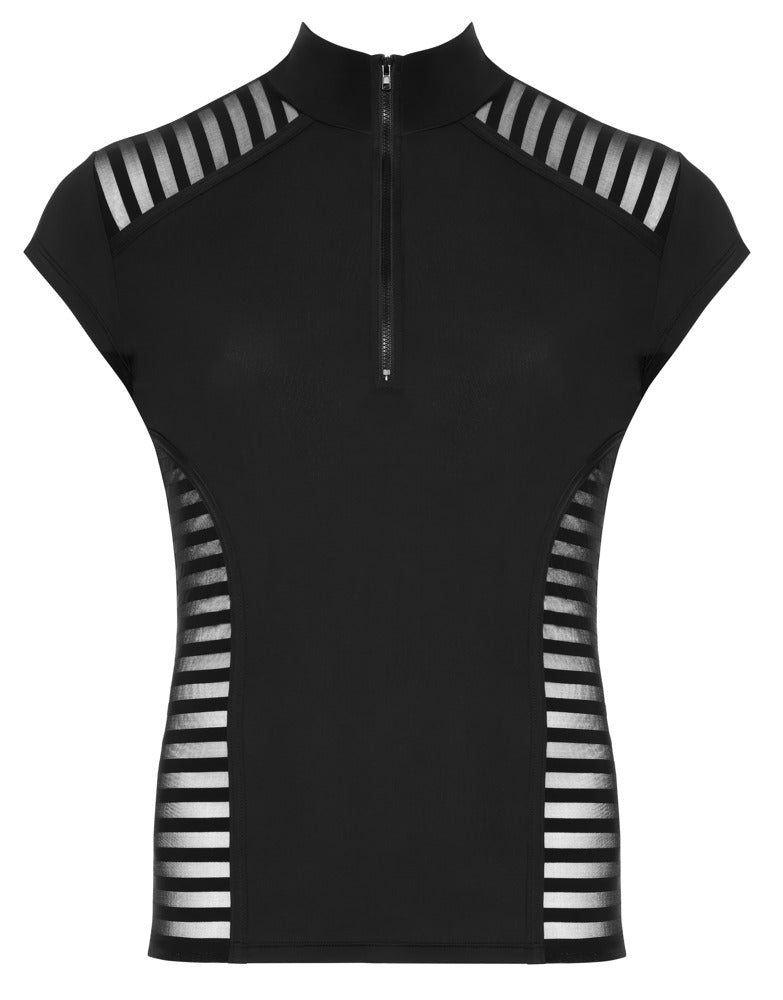 Svenjoyment Shirt mit transparenten Streifen - Produktansicht 1