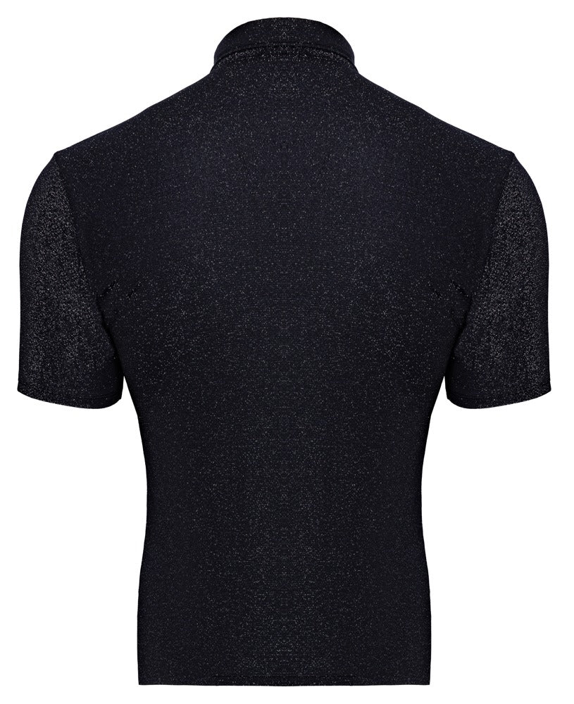 Svenjoyment Lurex-Hemd schwarz/silber - Produktansicht 5