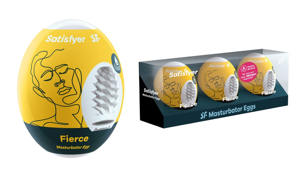 SATISFYER Men Masturbator Egg Fierce 3er Set - Produktansicht 1
