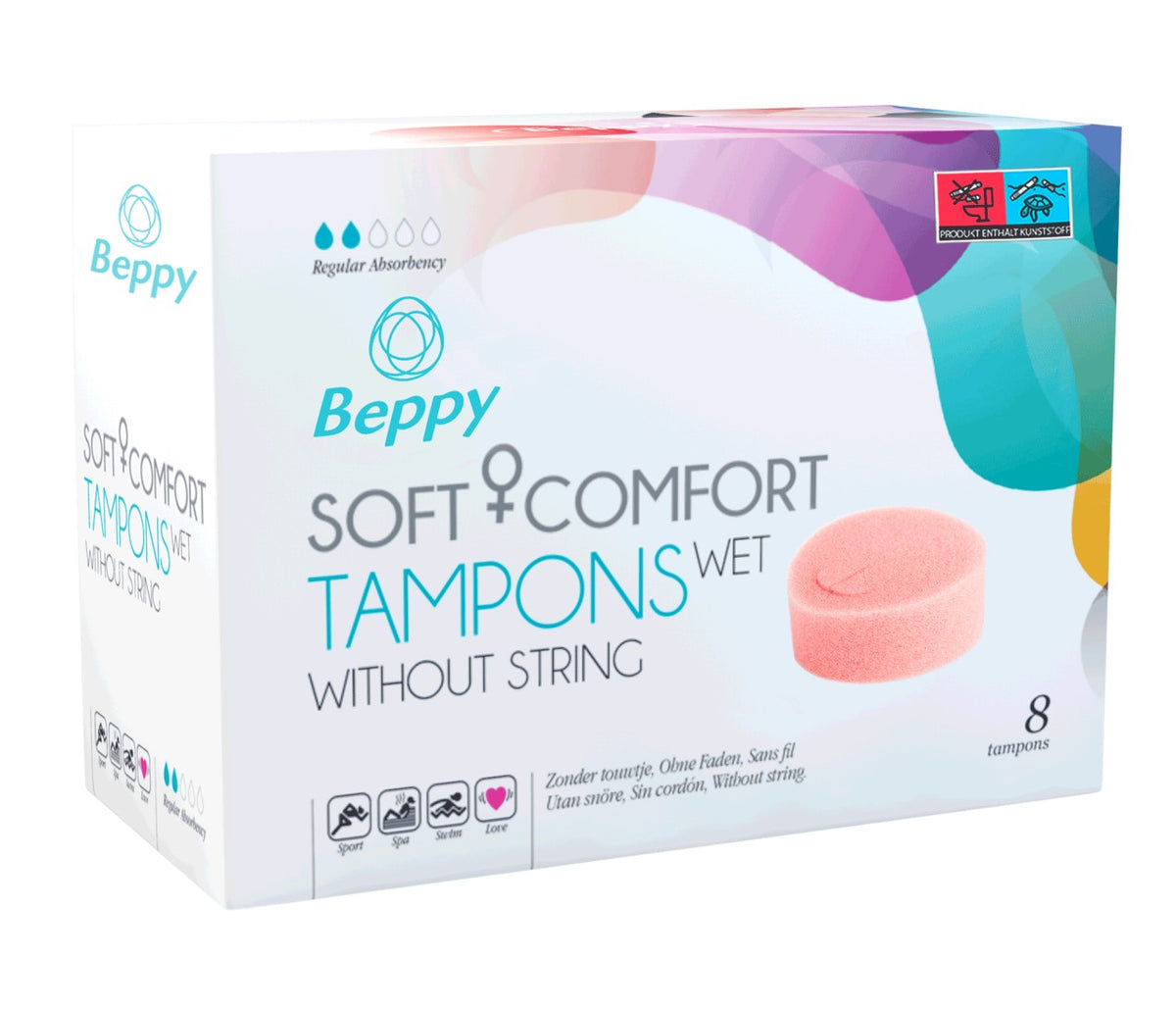 Beppy Soft-Comfort-Tampons 8er wet - Produktansicht 1