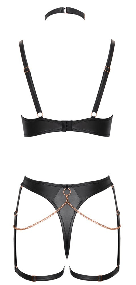 Abierta Fina Soft-BH-Set mit Ouvert-Straps-Riostring in der Rückansicht