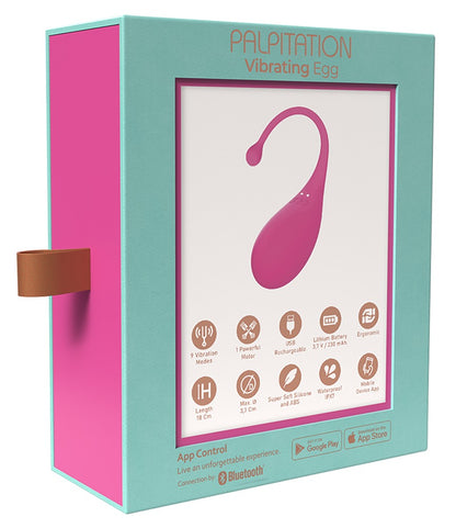Adrien Lastic Palpitation Vibro-Ei in der Originalverpackung mit Rückseitenansicht und Produktinformationen