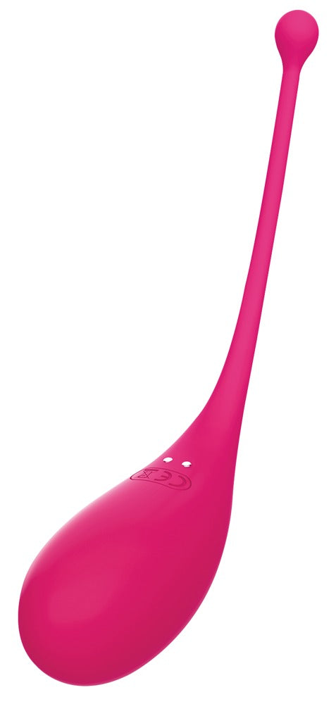 Adrien Lastic Palpitation pinkes Vibro-Ei in Hauptansicht mit tropfenförmigem Körper und flexiblem Rückholband