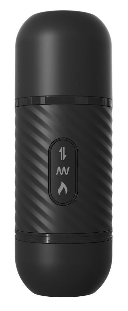 Anal Fantasy Elite Vibrating Ass Thruster Fernbedienung in schwarzer Einzelansicht mit kompaktem ergonomischem Design
