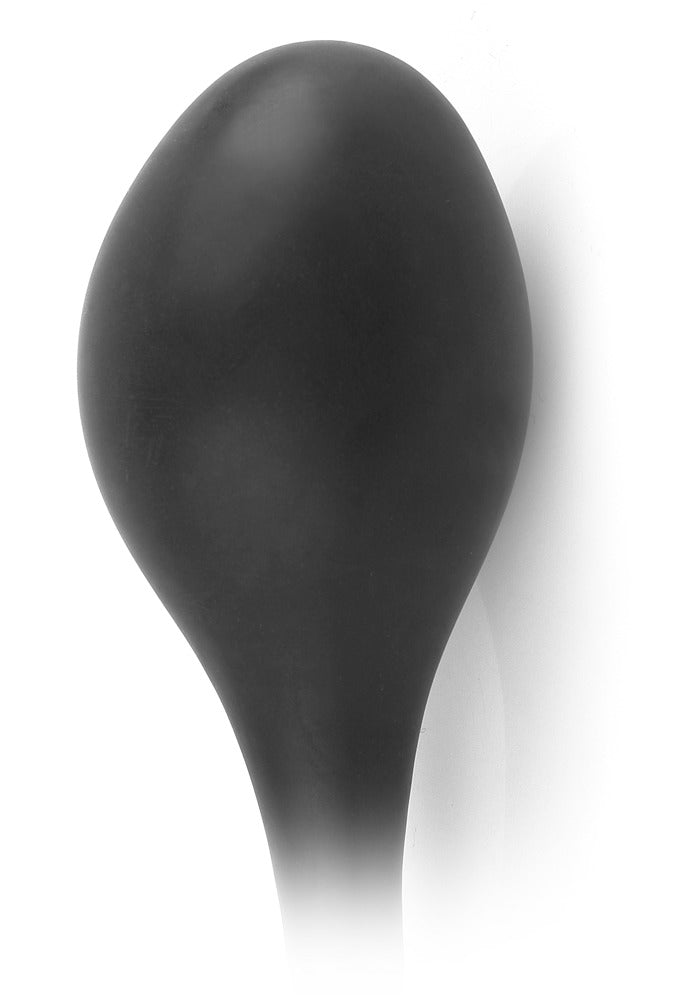 Anal Fantasy Inflatable Ass Expander in aufgepumpter Detailansicht mit vergrößerter ovaler Silikonform