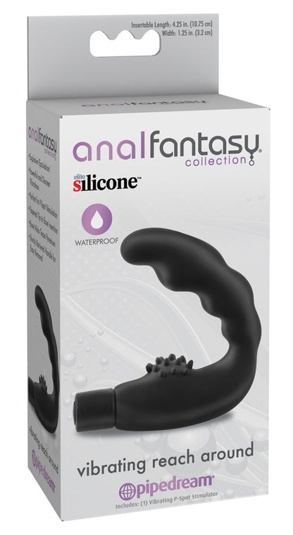 Anal Fantasy Collection Vibrating Reach Around Prostatavibrator in Schwarz in der Originalverpackung
