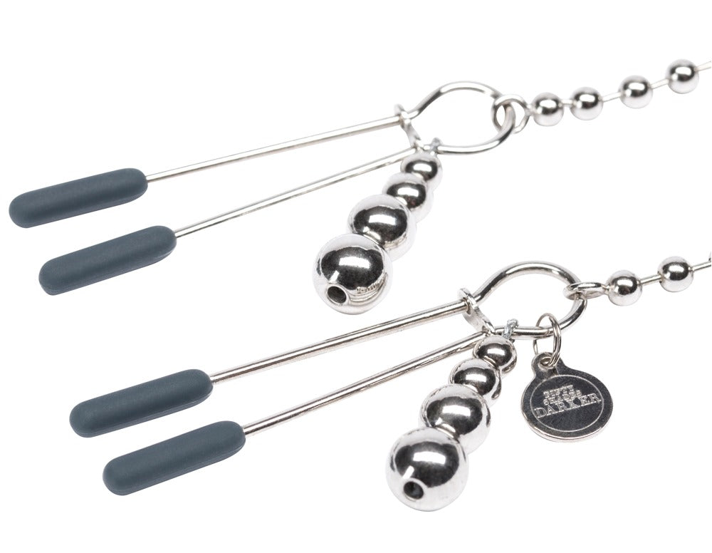 Nippelklemmenkette mit Kugelkettchen und Verbindungselementen im Set dargestellt