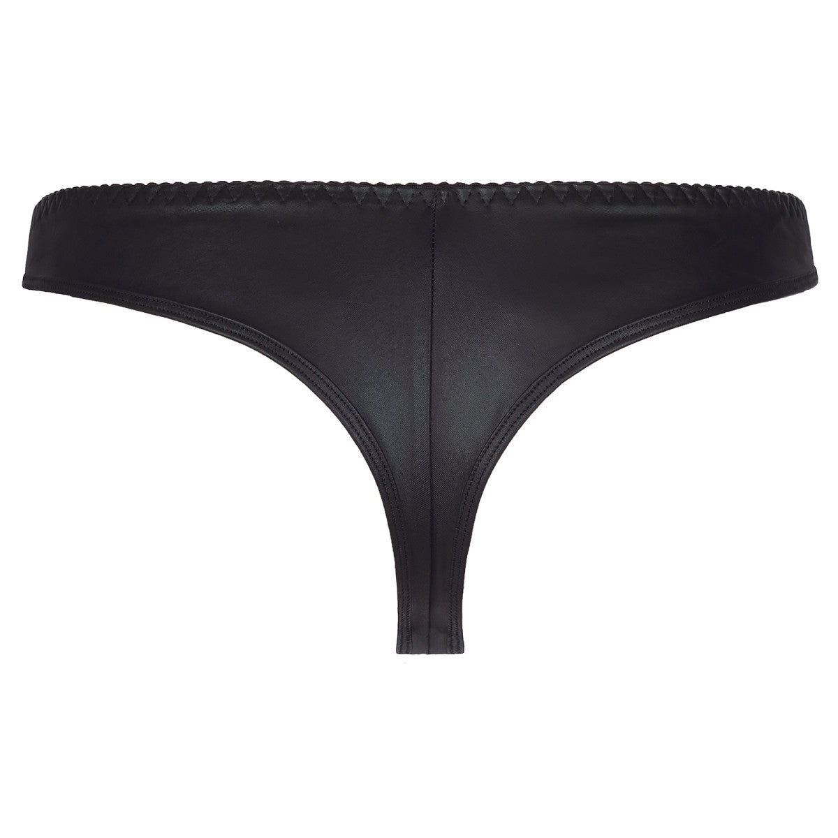 Axami V-8325 String in Schwarz – Freisteller der Rückseite mit knappem, körpernahem Schnitt