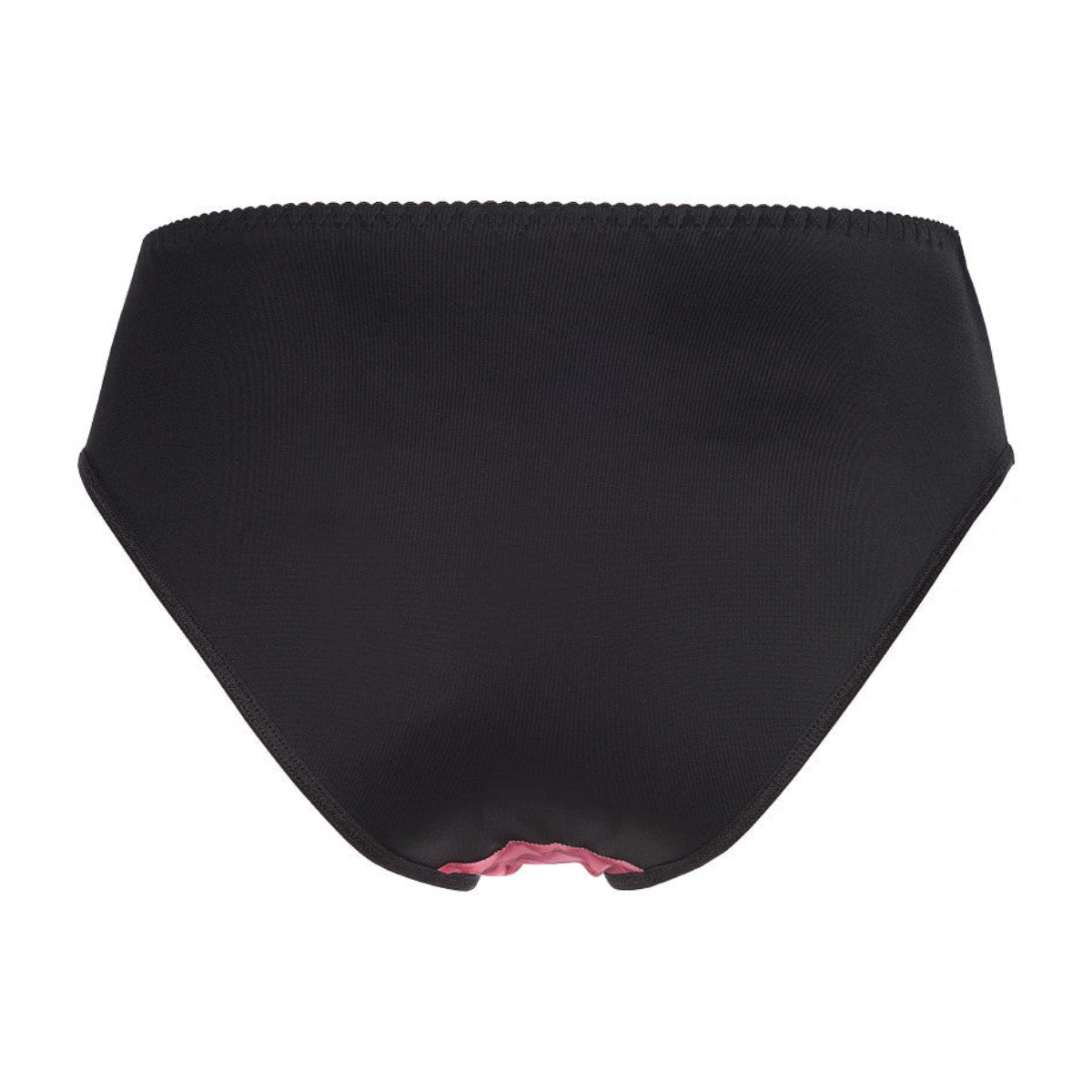 Axami V-8463PS Plus Size Panty in Schwarz mit glatter Rückseite in der Rückansicht