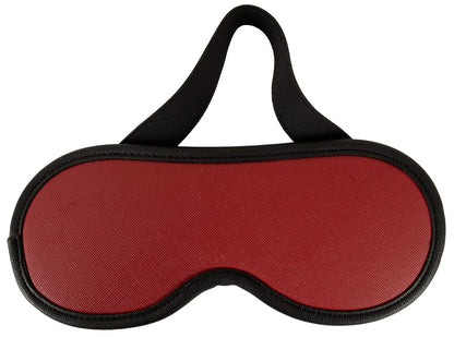 Rot-schwarze Augenmaske des Bad Kitty Bettfessel-Sets Deluxe mit elastischem Kopfband