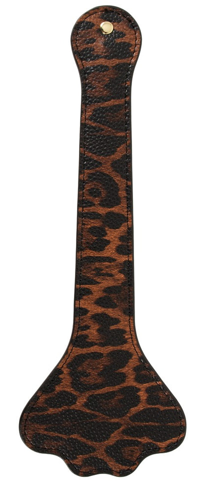Bad Kitty Mini-Paddel im Leo-Look – 28 cm langes Reizspiel-Accessoire mit schwarzer Handschlaufe