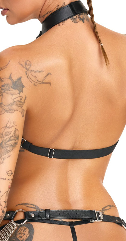 Detailaufnahme der Rückseite des Brust-Harnesses mit verstellbaren Riemen