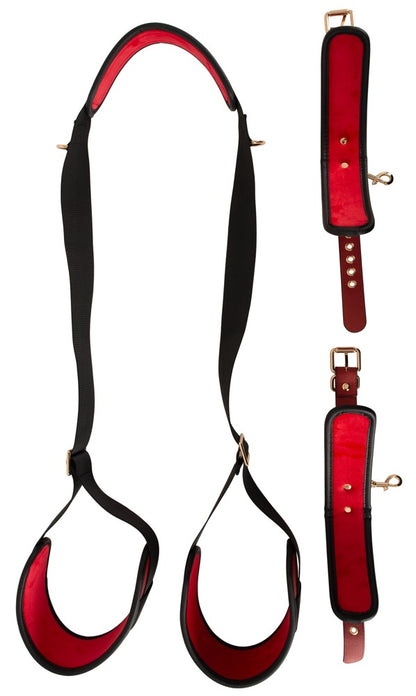 Bad Kitty Neck-Thigh-Restraint-Set Kombi-Fessel Deluxe in der Gesamtansicht
