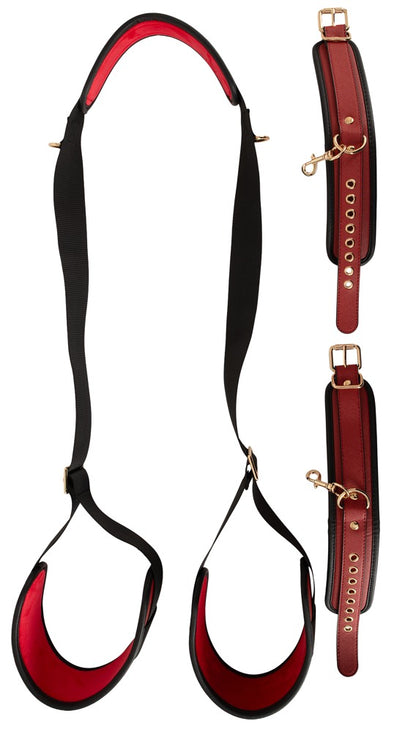 Bad Kitty Neck-Thigh-Restraint-Set Kombi-Fessel Deluxe in der Vorderansicht