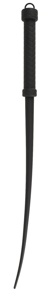 Schwarze Bad Kitty Singletail Silikon-Peitsche in der vollständigen Produktansicht