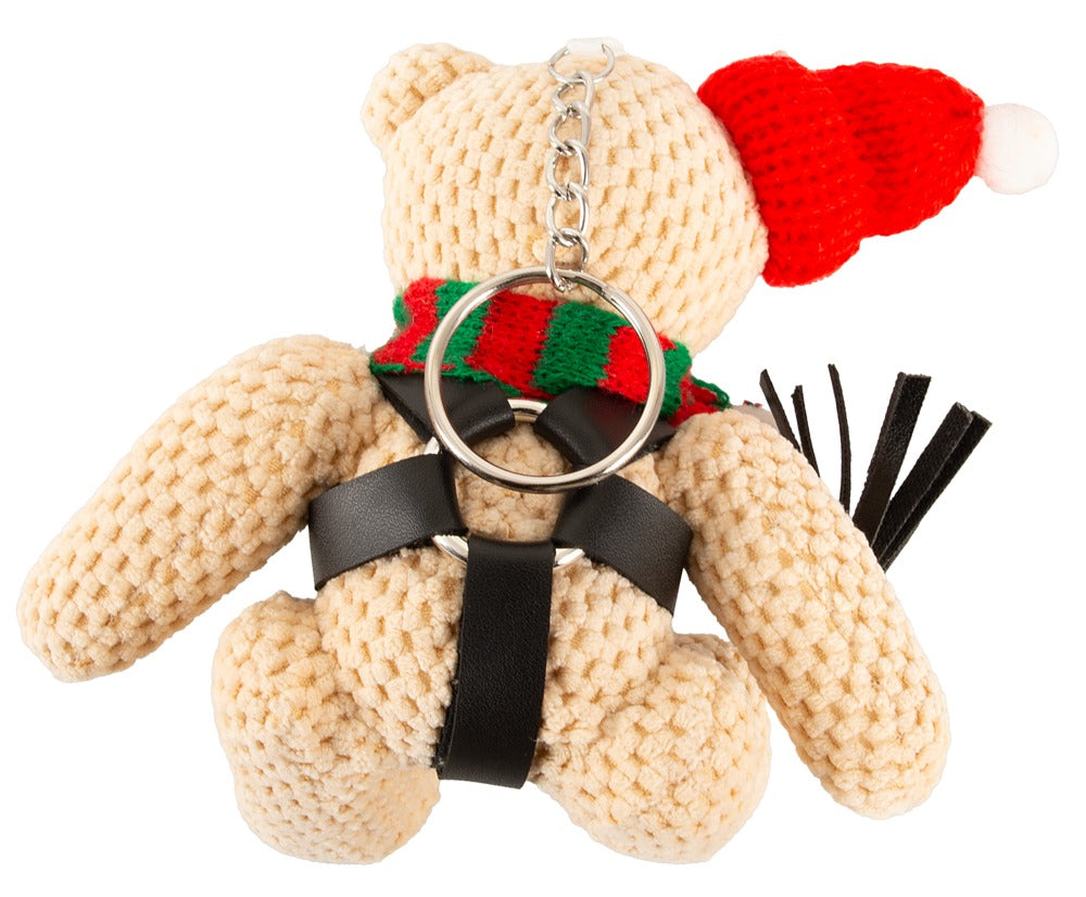 Bad Kitty SM-Teddy Winter Edition Schlüsselanhänger in der Rückansicht