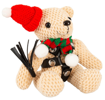 Bad Kitty SM-Teddy Winter Edition Schlüsselanhänger in schräger Vorderansicht