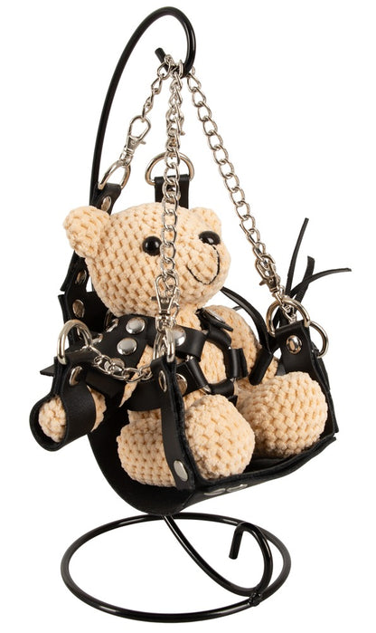 Bad Kitty SM-Teddy with Swing Schlüsselanhänger in schräger Vorderansicht